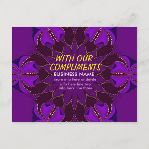 Med Compliments Möteshjärtan Art-vykort Vykort