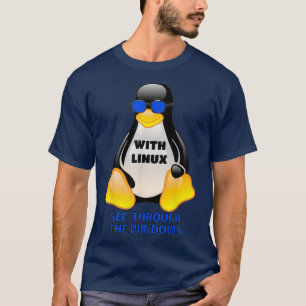Med Computing Linu, se genom Windows Tu T Shirt
