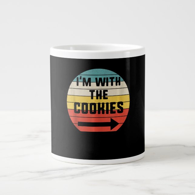 Med Cookies Halloween matchande par Gift Jumbo Mugg (Framsidan)