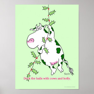 MED COWS OCH HOLLY poster av Sandra Boynton