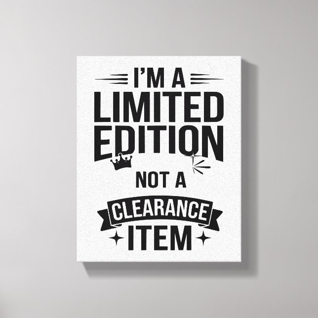 Med den här unika Begränsada utgåvan Canvastryck (Framsida)