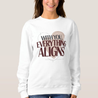 Med dig, allt faller på plats, Valentine Dam T Shirt