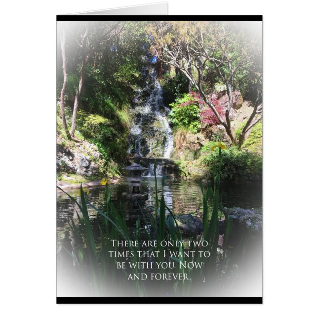 Med dig för nu och för evigtkortet hälsningskort (Framsidan)