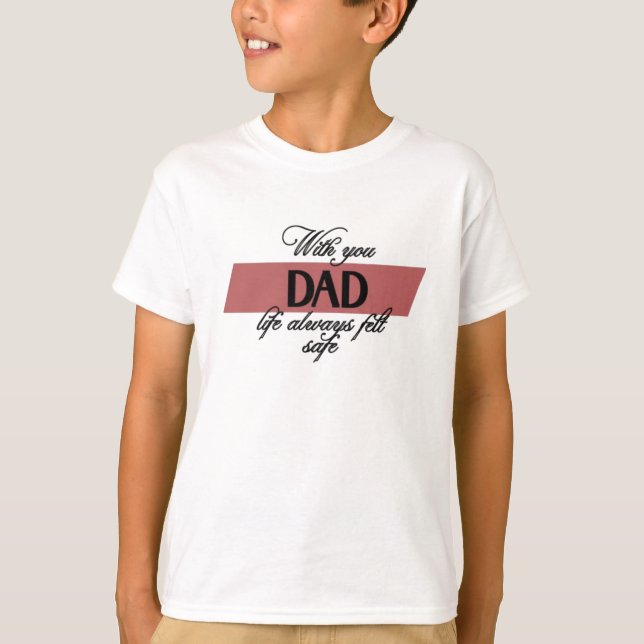 Med dig Pappa | Manar Basic T-Shirt (Framsida)