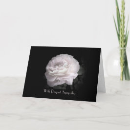 Med djup sympati, Elegantens Blek Rosa ros Kort