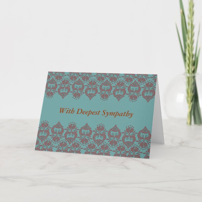 Med djup sympati kort (Framsida)