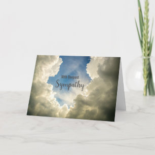Med djup sympati Light and Hope Himlar Kort