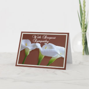 Med djup sympati - Lilies Kort