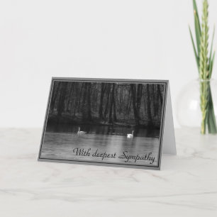 Med djupast sympati - beklagandekort kort