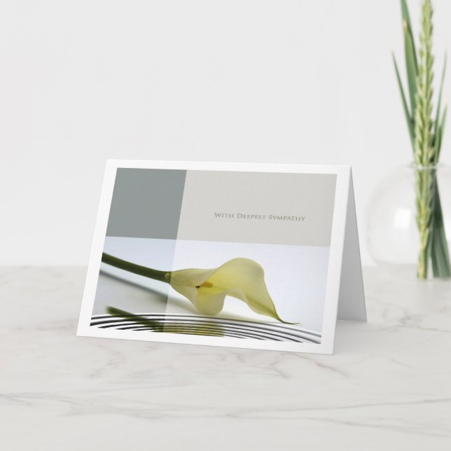 med djupaste sympati kort (Framsida)