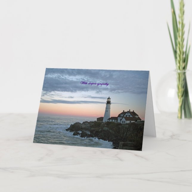 Med djupaste sympati, meninal vid sunset kort (Framsida)