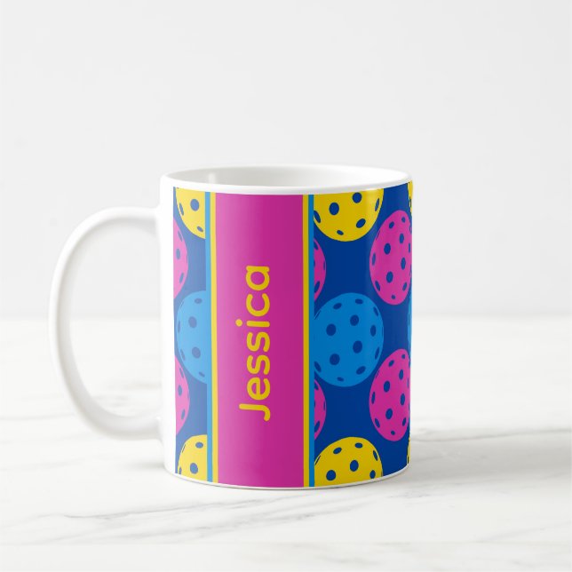 Med egen namn-pickleball kaffemugg (Vänster)