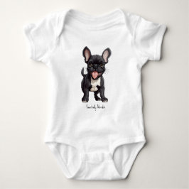 🐶Med egen text, Frenchie-valp T Shirt