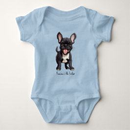 🐶Med egen text, Frenchie-valp T Shirt