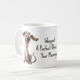 Med egen text, 🐶galen 🤪 whippet kaffemugg
