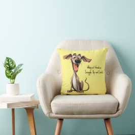 Med egen text, 🐶galen 🤪 whippet kudde