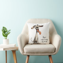 Med egen text, 🐶galen 🤪 whippet kudde
