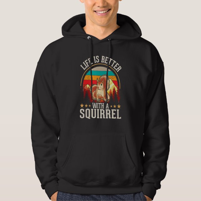 med ekorre hoodie (Framsida)