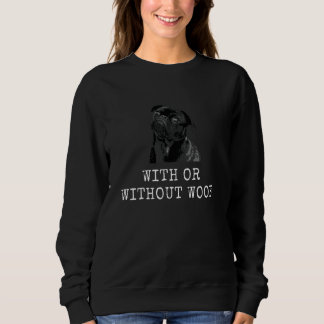 Med eller utan trä av Rolig hund Pappa och Hund T Shirt