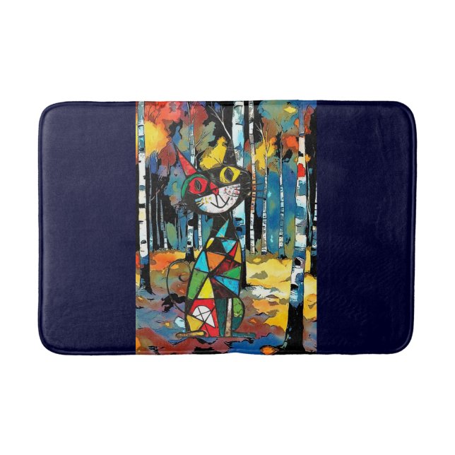 Med en Abstrakt Kinda Day Badrumsmatta (Framsidan)