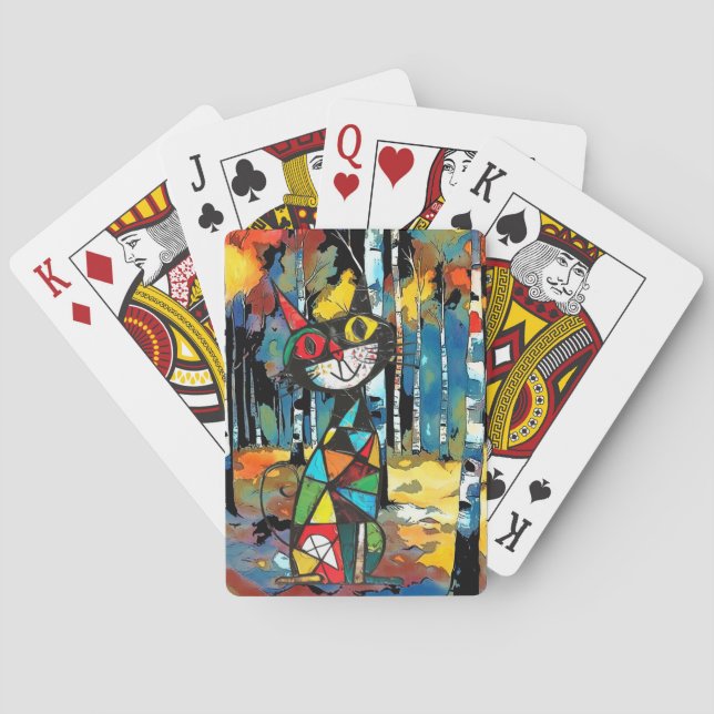 Med en Abstrakt Kinda Day Casinokort (Baksidan)