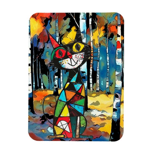 Med en Abstrakt Kinda Day Magnet (Vertikal)