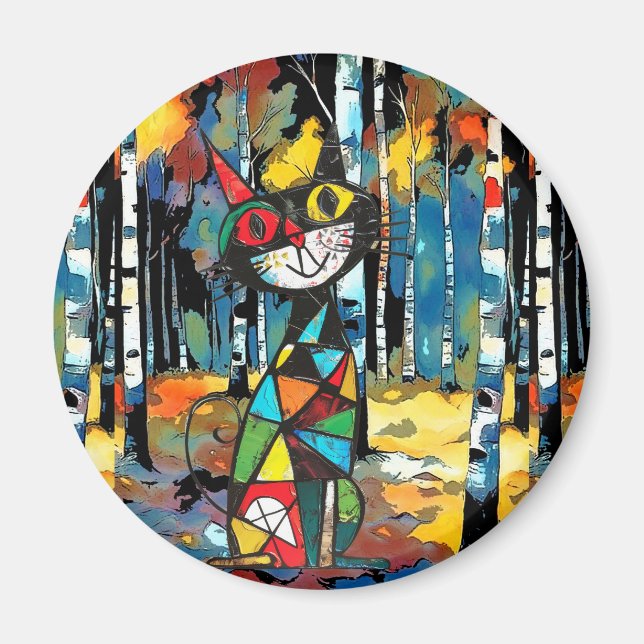 Med en Abstrakt Kinda Day Magnet (Framsidan)