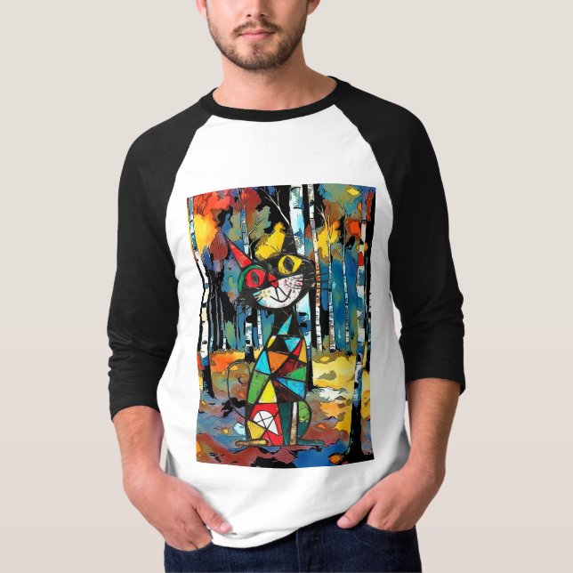 Med en Abstrakt Kinda Day T Shirt (Framsida)