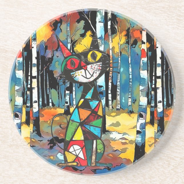 Med en Abstrakt Kinda Day Underlägg (Framsidan)