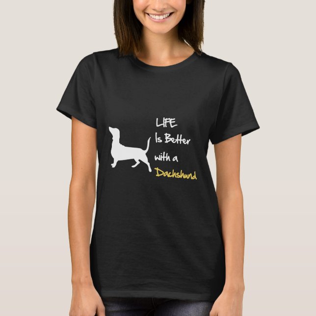 Med en Dachshund T Shirt (Framsida)