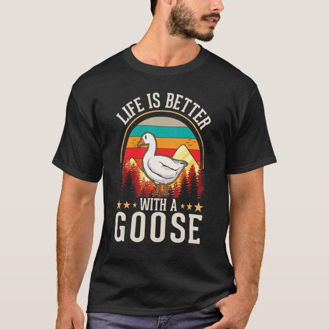 med en Goose Goose Farmer Geese T Shirt (Framsida)