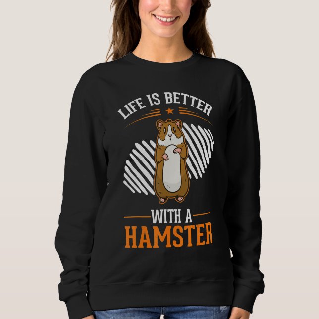 med en Hamsterhjul Hamster T Shirt (Framsida)