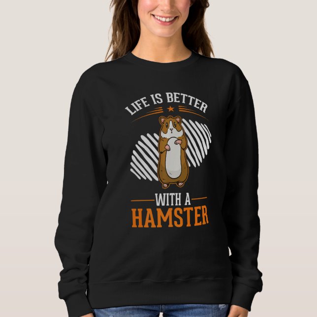 med en Hamsterhjul Hamster T Shirt (Framsida)