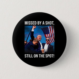Med en kula Donald Trump historisk moment Knapp