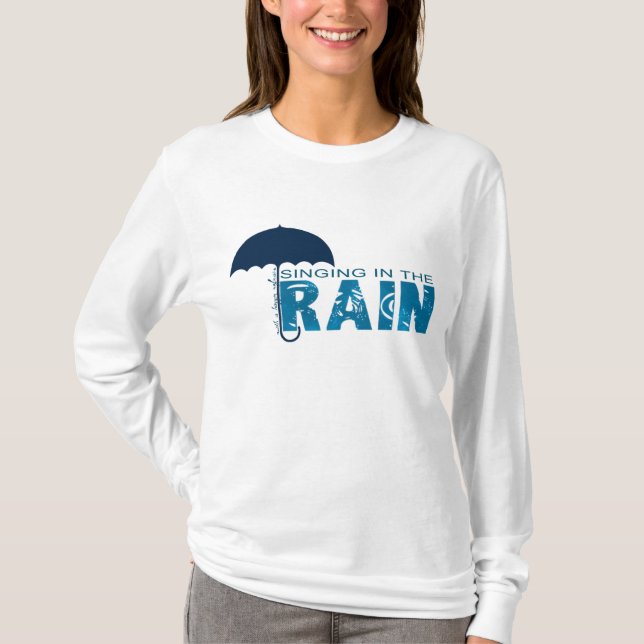 Med en lycklig refräng t shirt (Framsida)