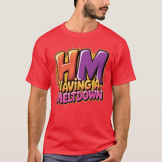 Med en Meltdown Shirt Funny Retro som har en smält T Shirt