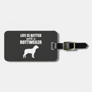 Med en Rottweiler Bagagebricka