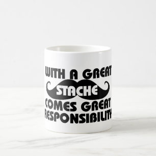 Med en Underbar stache kommer Underbarens ansvar Kaffemugg