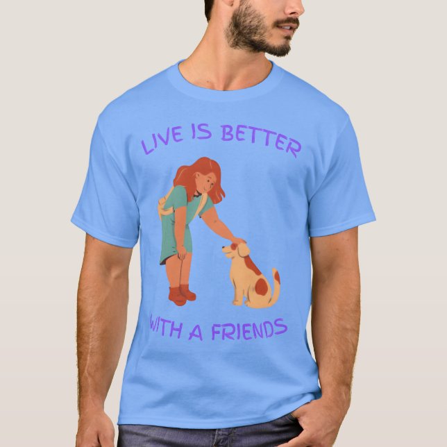 med en vän t shirt (Framsida)