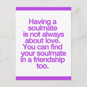 MED EN VÄNSKAP SOULMATE QUOTES ORD EXPRES VYKORT