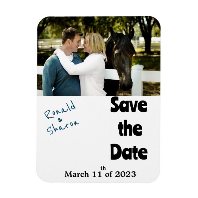 Med ett foto  magnet (Vertikal)