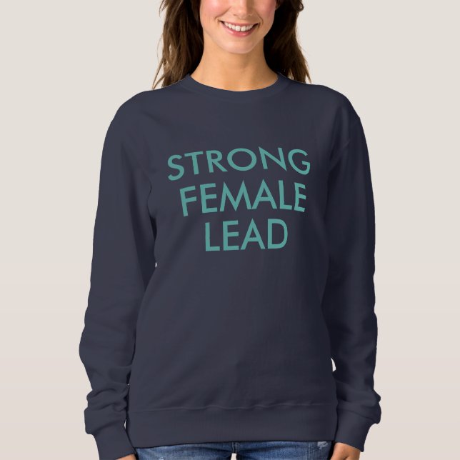 Med ett starkt kvinnligt bly! tee shirt (Framsida)
