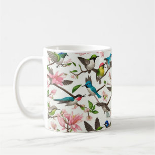med fågeldesign kaffemugg