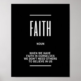 Med FAITH-inspirationsoffert Poster
