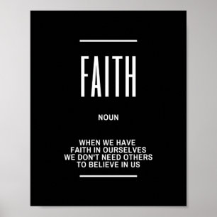 Med FAITH-inspirationsoffert Poster