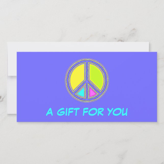 Med Färg fyllt Fredstecken 1 (Framsida)