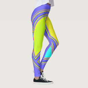 Med färger fylld PEACE-tecken 1 Leggings