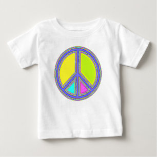 Med färger fylld PEACE-tecken 1 T Shirt