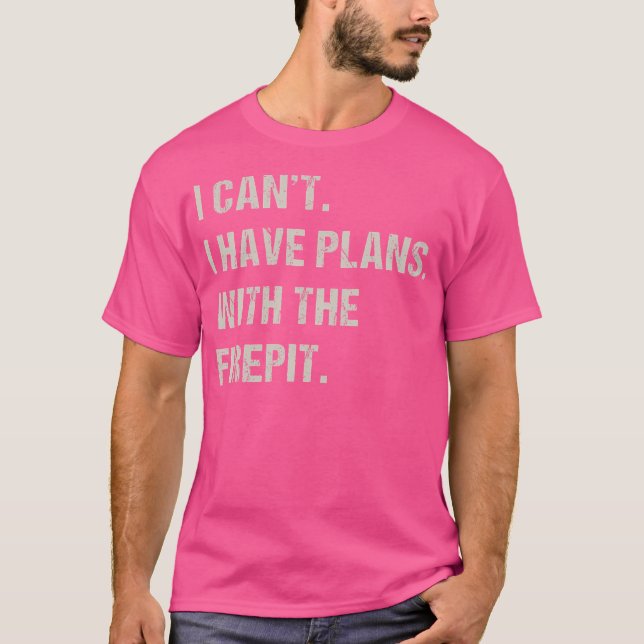 Med Firepit Fireplace Hobby Funny Camping Pas T Shirt (Framsida)