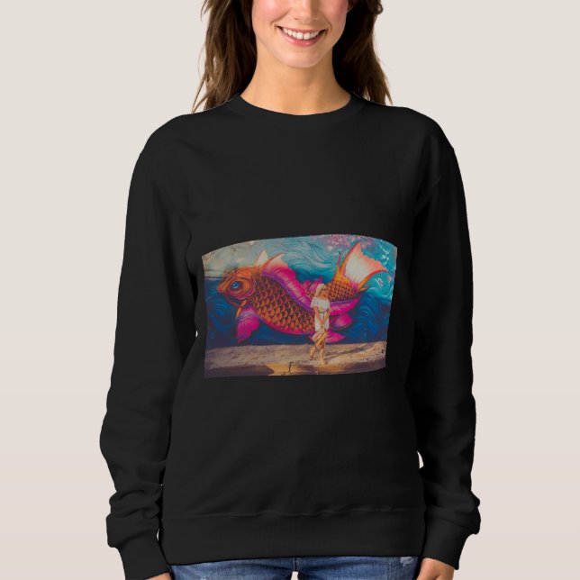 Med fisk t shirt (Framsida)